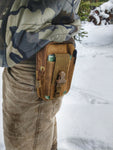 keep your phone safe and on you while hunting with a tech pouch for your hunting pack or belt