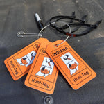 Indiana transportation tag kit for attaching required information to harvested game