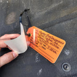 Durable self laminating reuseable hunting tags