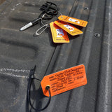 Waterproof hunting tag kit for hunting deer and turkey in the state of Indiana