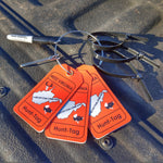West Virginia deer hunting tag kit for properly e-tagging deer, bear, and wild turkey