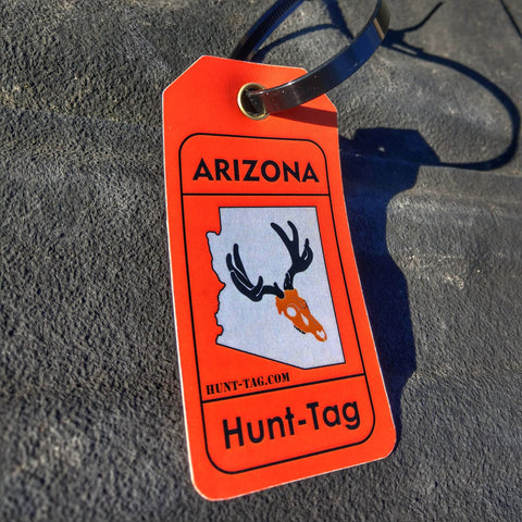 Arizona hunting and fishing tags with fill in the blank hunting tags