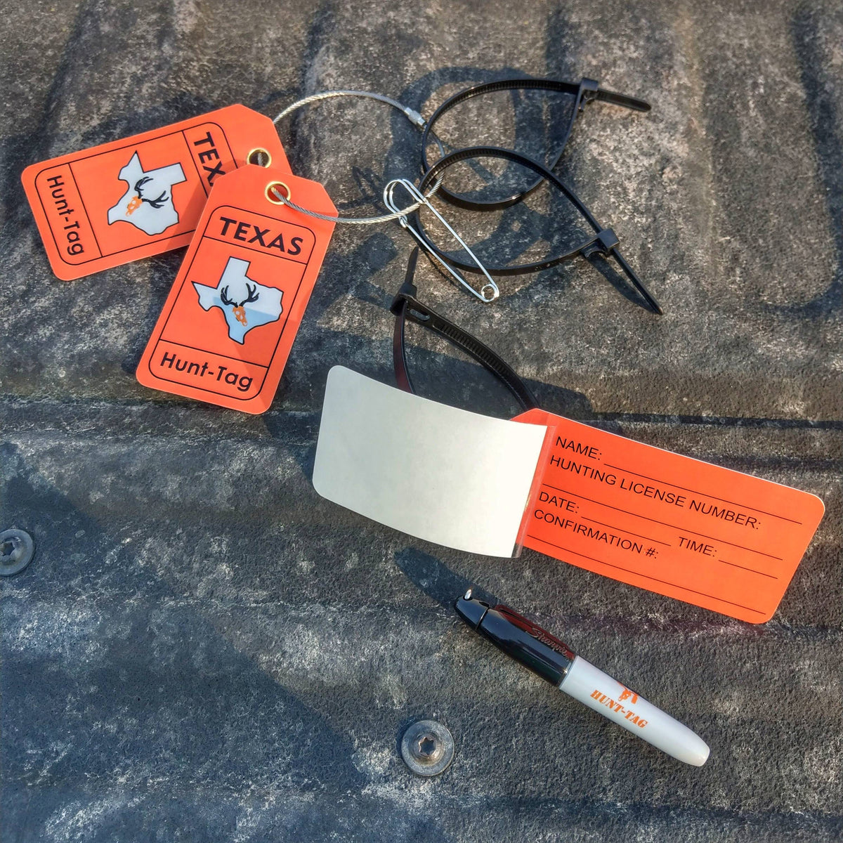 Tag Issued Image Example TEXAS Hunt-Tag System: E-Tagging Kit | Hunt-Tag
